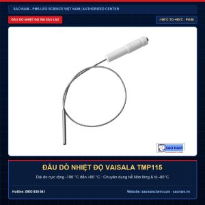 Đầu dò nhiệt độ dải rộng Vaisala TMP115 từ -196 độ C đến +90 độ C cho tủ đông âm sâu và bể nitơ lỏng