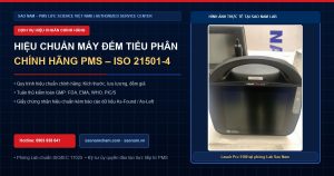 Dịch vụ hiệu chuẩn máy đếm tiểu phân PMS chính hãng theo chuẩn ISO 21501-4