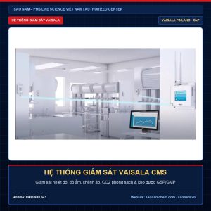 Hệ thống giám sát phòng sạch Vaisala ViewLinc Continuous Monitoring System cho nhiệt ẩm và chênh áp tại SAO NAM