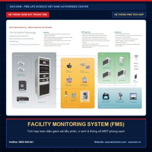 Facility Monitoring System FMS PMS hệ thống giám sát tiểu phân và vi sinh tích hợp toàn diện
