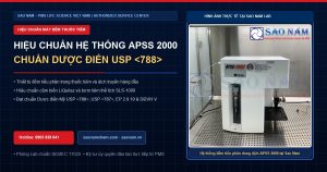 Dịch vụ hiệu chuẩn máy đếm tiểu phân trong dung dịch APSS 2000 chính hãng PMS đáp ứng USP , EP 2.9.19 & DĐVN V