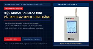 Dịch vụ hiệu chuẩn máy đếm tiểu phân cầm tay HandiLaz Mini & HandiLaz Mini II chính hãng PMS chuẩn ISO 21501-4