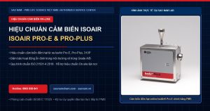 Dịch vụ hiệu chuẩn máy đếm tiểu phân PMS IsoAir (IsoAir 310P, IsoAir Pro-E, IsoAir Pro-Plus) chuẩn ISO 21501-4