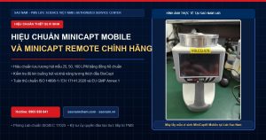 Dịch vụ hiệu chuẩn máy lấy mẫu vi sinh MiniCapt (100M, 50M, 25M & MiniCapt Remote) chính hãng PMS