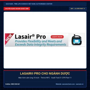 Lasair Pro máy đếm tiểu phân hàng đầu dành cho ngành Dược màn hình 10 inch NFC chuẩn 21 CFR Part 11 tại SAO NAM