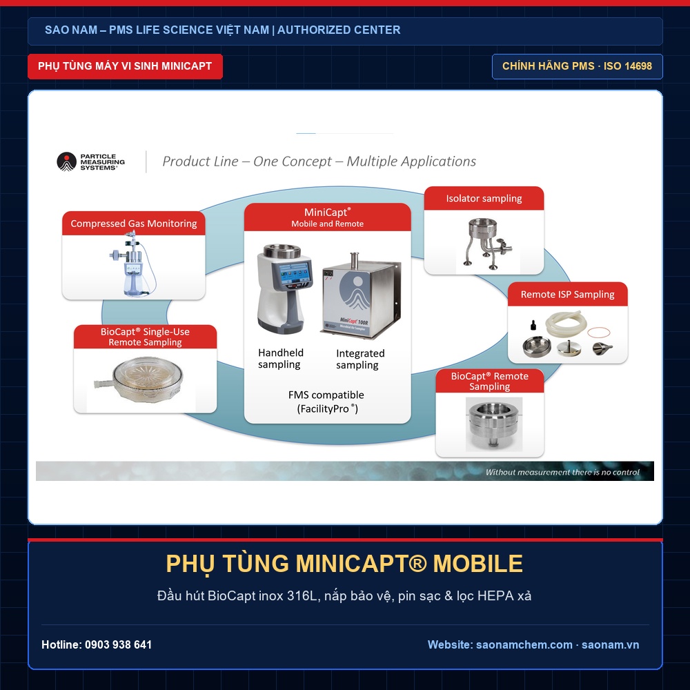 Linh Kiện – Phụ Tùng Máy Lấy Mẫu Vi Sinh MiniCapt Chính Hãng PMS | SAO NAM - PMS Life Science Vietnam Linh kiện và phụ tùng máy lấy mẫu vi sinh MiniCapt chính hãng PMS - SAO NAM Authorized PMS Center