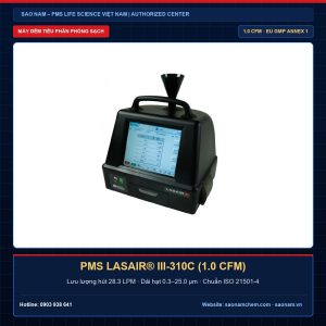 Máy đếm hạt tiểu phân Lasair III-310C PMS USA lưu lượng 1.0 CFM chuyên ngành Dược phẩm chuẩn ISO 21501-4 tại SAO NAM