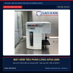 Máy đếm hạt tiểu phân trong chất lỏng APSS 2000 PMS đáp ứng USP 788 EP 2.9.19 và Dược điển Việt Nam V