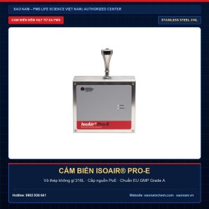 Máy đếm hạt từ xa IsoAir Pro-E cảm biến đếm tiểu phân online FMS vỏ thép 316L