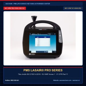 Máy đếm tiểu phân cầm tay hàng đầu hiện nay PMS Lasair Pro chuẩn ISO 21501-4 và 21 CFR Part 11