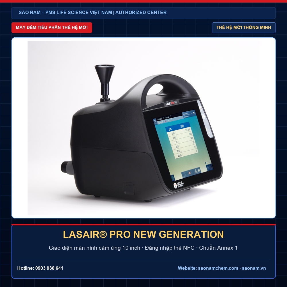 Lasair Pro New Generation – Máy Đếm Hạt Thông Minh Vượt Trội | SAO NAM - PMS Life Science Vietnam Lasair Pro New Generation thế hệ máy đếm hạt tiểu phân thông minh vượt trội - SAO NAM Authorized PMS Center