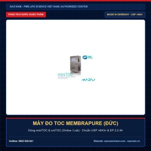 Máy đo tổng carbon hữu cơ TOC membraPure Đức miniTOC và uniTOC cho nước pha tiêm WFI và PW chuẩn USP 643