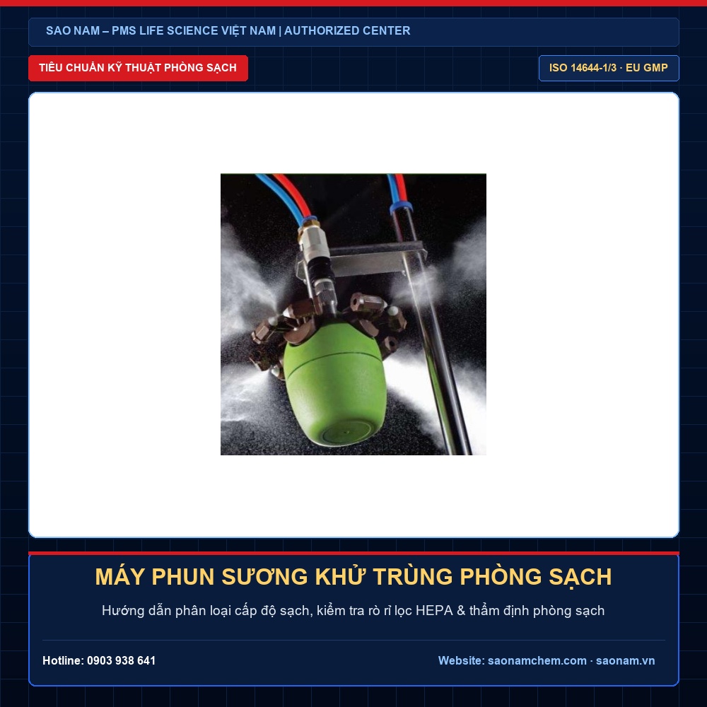 Máy phun sương khử trùng phòng sạch | SAO NAM – PMS Life Science Việt Nam Máy phun sương khử trùng phòng sạch – Giải pháp thiết bị phòng sạch và hiệu chuẩn chính hãng PMS tại SAO NAM