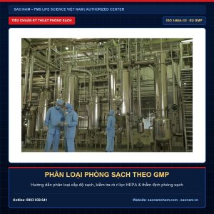 Phân loại phòng sạch theo GMP – Giải pháp thiết bị phòng sạch và hiệu chuẩn chính hãng PMS tại SAO NAM