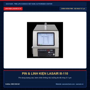 Pin và linh kiện máy đếm tiểu phân Lasair III-110 chính hãng PMS