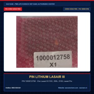 Pin lithium chính hãng P/N 1000012758 cho máy đếm tiểu phân PMS Lasair III