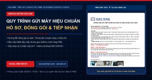 Quy trình gửi máy hiệu chuẩn tại Service Center Sao Nam: Hồ sơ, đóng gói và xử lý sự cố