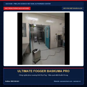 Thiết bị khử trùng phòng sạch Ultimate Fogger BASKUMA PRO công nghệ Dry-Fog diệt khuẩn 6-Log