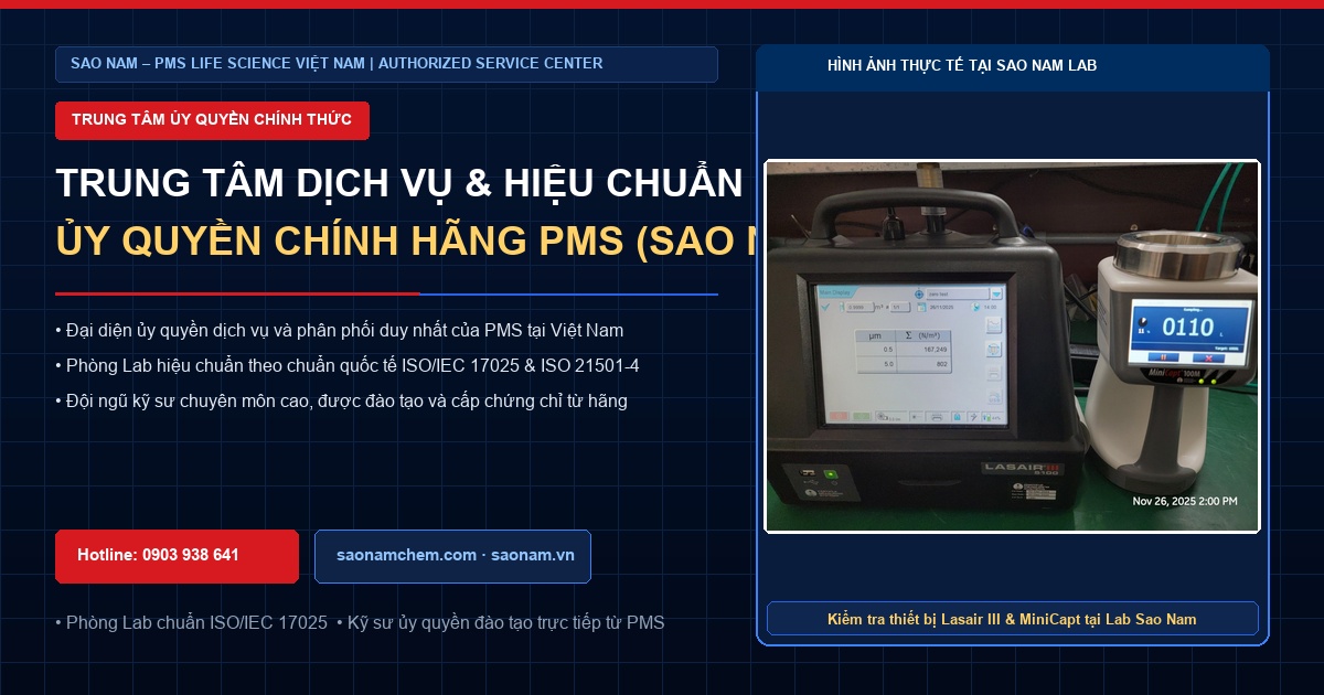 Trung Tâm Dịch Vụ & Hiệu Chuẩn Ủy Quyền Chính Hãng PMS Tại Việt Nam Trung Tâm Dịch Vụ Và Hiệu Chuẩn Ủy Quyền Chính Hãng PMS Tại Việt Nam (Sao Nam)