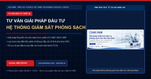 Tư vấn giải pháp đầu tư hệ thống thiết bị giám sát phòng sạch PMS cho nhà máy Dược phẩm GMP